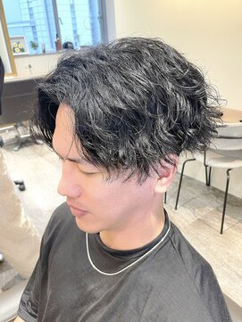 ハレ ヘアサロン(Hale hair salon) Haleブルーブラック波巻きツイストスパイラルニュアンスパーマ