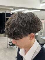 オーバルバイアピッシュ(OVARL by apish) 波巻きスパイラル、人気パーマ、メンズパーマ、シャドウパーマ