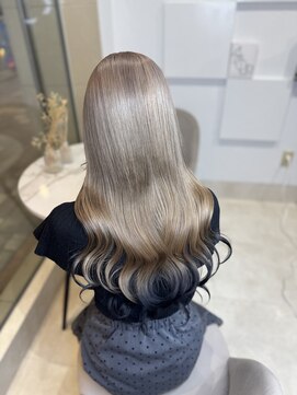 ミルクティー(Milk TEA) ミルクティーベージュからエンドカラー