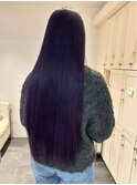 17654黒髪髪質改善バタフライレイヤーカット韓国ダークアッシュ