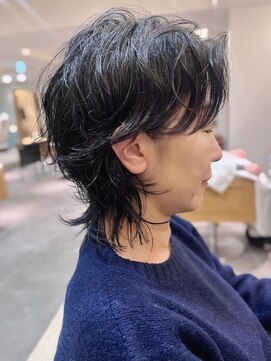 フリップビーアヴェダ(FLIP B AVEDA) 本八幡×ハンサムショート×ウルフレイヤー×黒髪