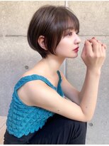 ボンドストーリー 那覇おもろまち店(Bond Story)&nbsp;丸みナチュラルショート×ブラウンベージュ