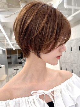 アッシュ 洋光台店(Ash)の写真/洋光台で人気の白髪ぼかしショート［ショートカット/白髪染め/白髪ぼかし/ハイライト/髪質改善/ボブ］