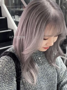 シェリ 天神(CHERIE) 《suu.02》white gray【sheer color】