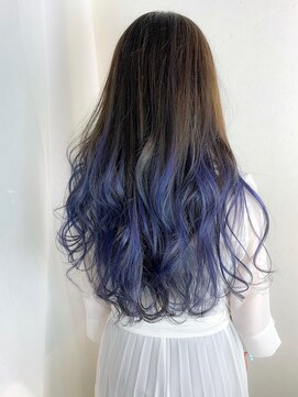 セシルへアー 福岡天神店(Cecil hair) グラデーションカラー×アディクシーブルー