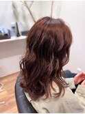 お客様スタイル ロングレイヤー×ラベンダーカラー
