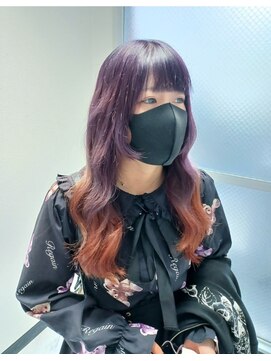 パープル(purple) グラデーションハロウィン