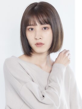 フォンズ(FONS) 面長解消に合わせ 大人ナチュラルストレートボブ20代30代40代○