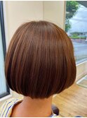 〈ラピッシュ南三番町店〉ショコラベージュカラー毛先ワンカール