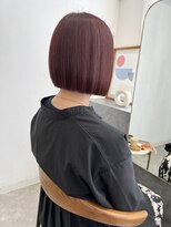 ネルケ 立川(nelke)&nbsp;首元が綺麗に見えるスリークボブ_くすみカラーラベンダーカラー