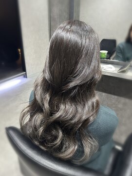 エースヘアー(A.hair) オリーブグレージュ/レイヤーカット/韓国ヘア