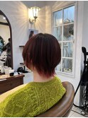 インナーカラー×ウルフカット