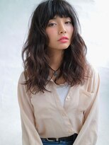 ソヨン 有田川店(SOYON)&nbsp;ダークベージュ　ふわふわパーマ　眉上バング