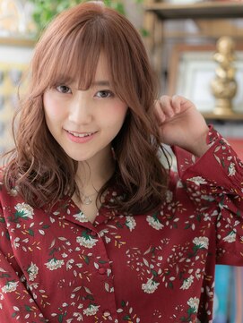 カバーヘア ブリス 北浦和(COVER HAIR bliss) ラベンダーピンクｘ斜めバングくせ毛風ロブc5北浦和20代30代40代