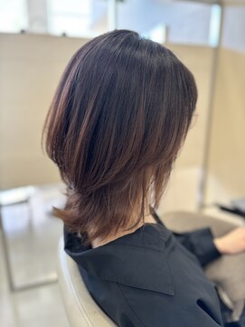 アドラーブル 長岡リバーサイド千秋店(adorable) くびれミディアム×伸びても気にならないグラデーションカラー