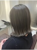 外ハネボブ　オリーブベージュ　◎20代　30代　40代