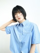 ロンドアンメゾン 原宿(Lond un Maison.)&nbsp;ショート/小顔/ニュアンスパーマ/黒髪/ネビージュ[原宿]