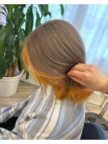 フラバー(flover)&nbsp;2ブリーチ~インナーイエロー×ミルクティーベージュ【miyabi】