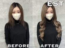 カラーも同時施術OK!ハイトーンカラーはブリーチでもエクステでもOK♪周りと差を実感出来るカラーリング☆