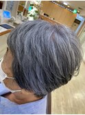 グレイヘア× ショート/30代40代50代60代