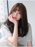 レイヤーカット／ナチュラル／モテ髪/銀座/ロングレイヤー