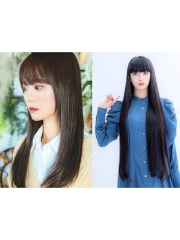 【縮毛矯正】まるで地毛のような自然なストレートヘアに