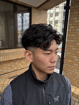 ニコ(nico...) カットオールバックパーマ