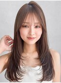 ワンカールくびれヘアこなれヘア美髪ハイライトカラーモテ髪