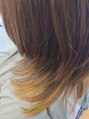 髪化粧 トラスト(trust) ブリーチ部分のカラー、これからいっぱい楽しみましょうね!