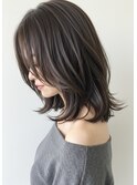 30代40代50代外ハネミディアムレイヤー髪質改善酸性ストレート
