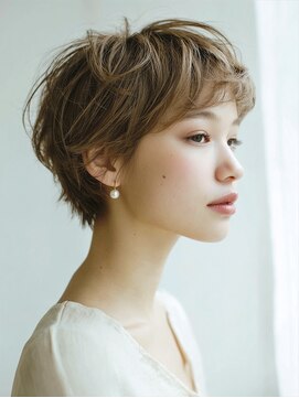 アルトリスト(Altruist Aging×HAIR&SPA) ☆イメチェンピンクベージュアンブレラカラー前髪クールショート