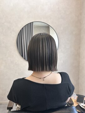マイルームギンザ 銀座店(my room GINZA) 【ボブ×艶髪】透明感カラー 外はねボブ 銀座 東銀座