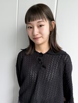 ジュリエッタ(giulietta)&nbsp;オリーブベージュ　オン眉ロブ　透明感カラー