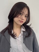 トリッカ 銀座(tricca)&nbsp;顔周りカット/韓国ヘア/ブラウンカラー