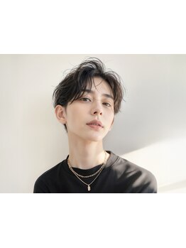 【顔周り/レイヤーカット/韓国/ボブ/縮毛矯正/酸性ストレート】韓国風・抜け感メンズカジュアル人気◎