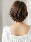 □透明感カラー抜け感ひし形小顔ショートボブ404-3越谷20代30代