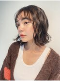 ベージュカラー/チョコレートブラウン/ボブ/ボブパーマ