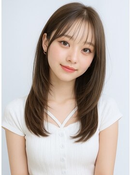 ゲイン(Gain) 大人上品ロングレイヤー×透け感シースルーバング