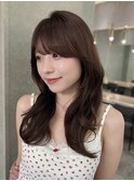 ミディアムレイヤーカット/レイヤー/顔周り/韓国/髪質改善/横浜