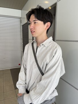 ヌープヘアーアイス(NUUP.hair ici) 王道メンズショート☆無造作ツイストパーマセンターパート