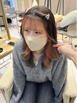 オーセンヘア(AUTHEN.HAIR) フレーミングカラー◎ コーラルピンク