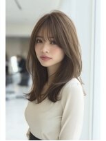 ダル 渋谷/表参道(DAL.)&nbsp;大人透明感ベージュロングローレイヤーシースルーバング