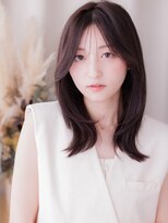 カバーヘア ブリス 志木南口駅前店(COVER HAIR bliss) シースルーバング暗髪ダークグレージュ小顔くびれレイヤー20代a
