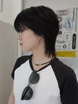 ウーズ ハラジュク(Ooze.HARAJUKU) ハッシュカットグレージュデザインカラーツートーンカラー原宿