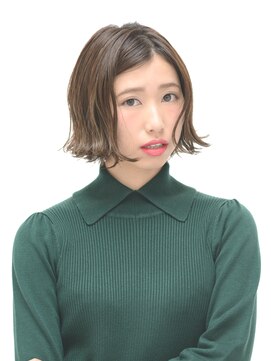 アース 四ツ谷店(HAIR&MAKE EARTH) 切りっぱなし風タイトボブ【EARTH四ツ谷】