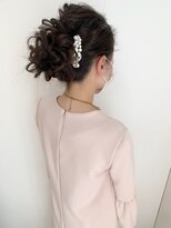 ヘアー アトリエ アンジー(Hair Atelier Angee)&nbsp;お花風シニヨンヘアアレンジ☆