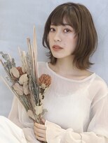 ミリー 梅田店(milly)&nbsp;シルキーベージュ×外ハネボブ【milly梅田】