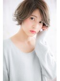 オーガニックカラーアシンメトリー前下がりショートa1