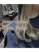 ネリネ(Nerine)&nbsp;インナーカラー　ベージュ　ホワイト