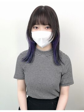 オンザ(ONTHE) イヤリングカラー　インナーカラー  パープル